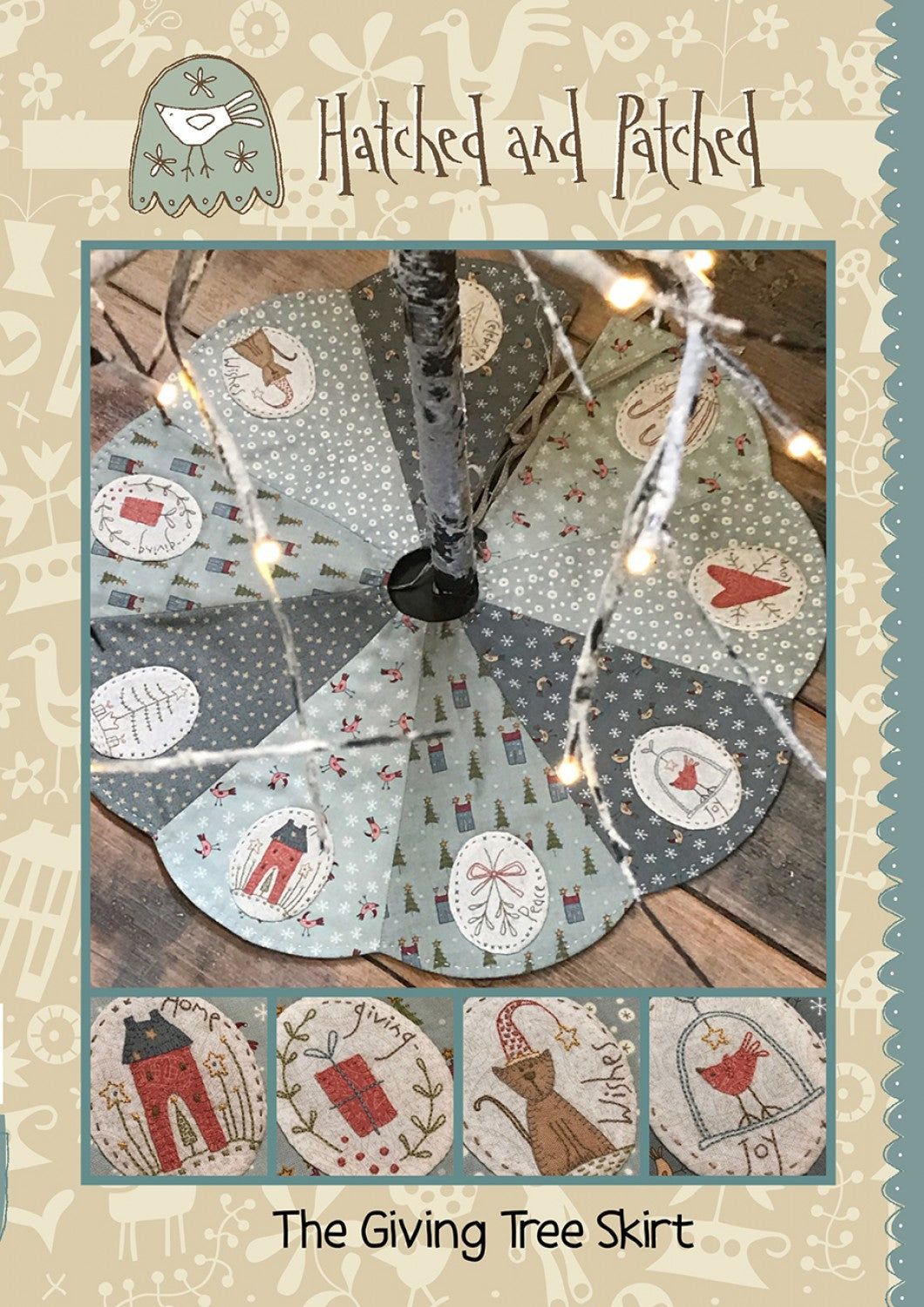 The Giving Tree Skirt Applique Pattern by Hatched & Patched