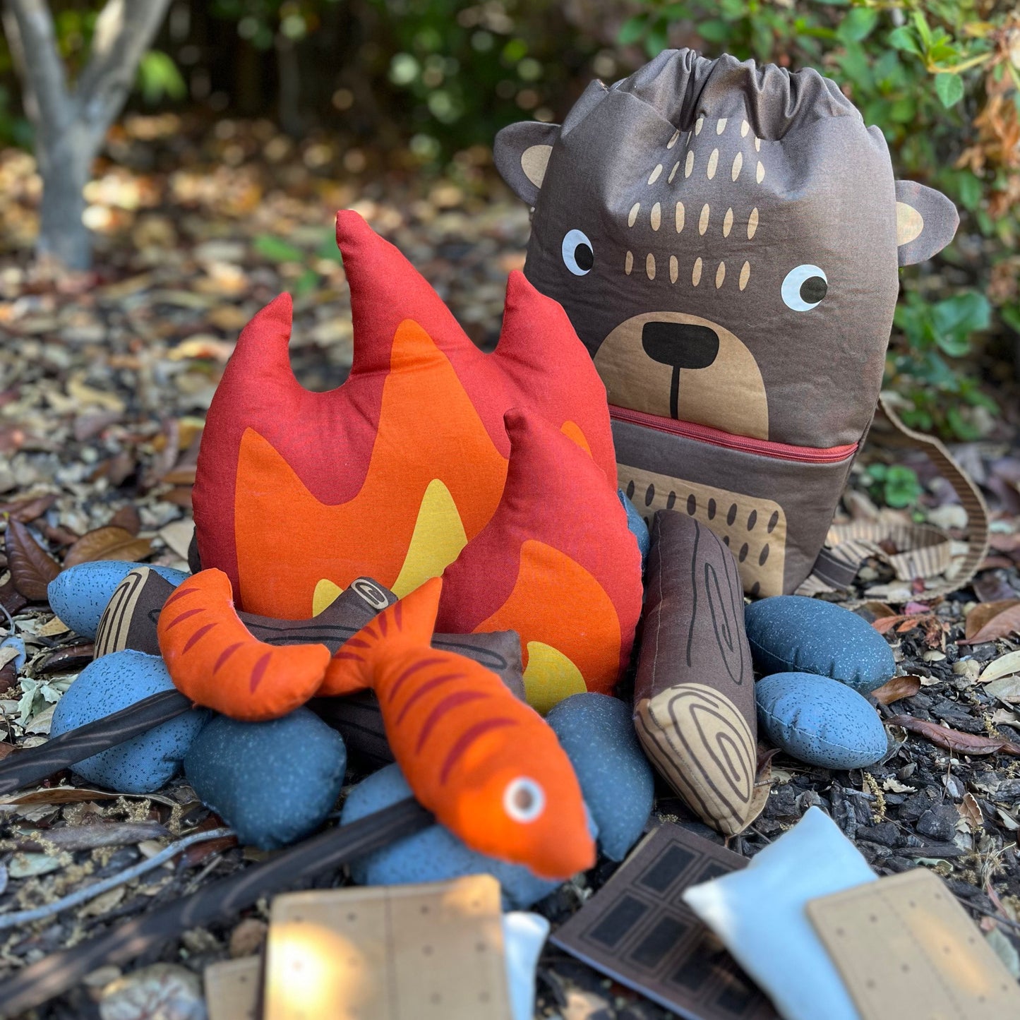 The Great Outdoors by Stacy Iest Hsu: Bear Backpack Cut and Sew Panel 20887 11