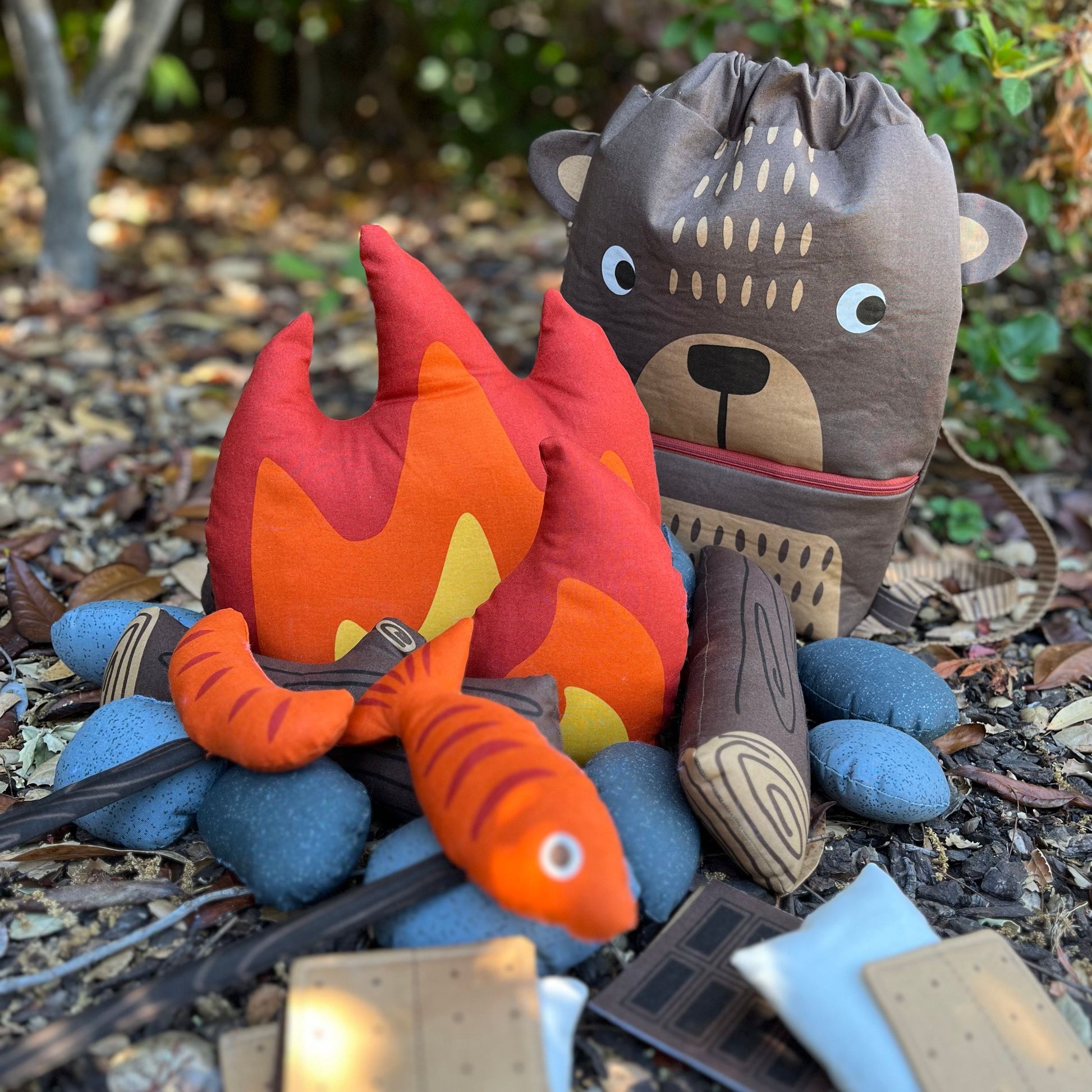 The Great Outdoors by Stacy Iest Hsu: Bear Backpack Cut and Sew Panel 20887 11