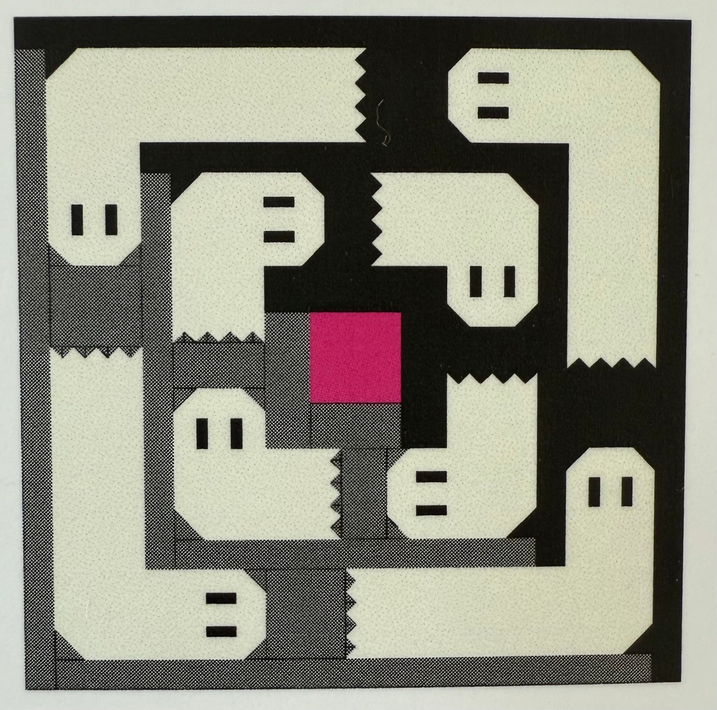 The Haunted Cabin Halloween Quilt Kit featuring Pure Solids - Two Color Ways