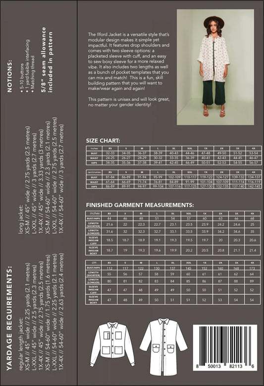 The Ilford Jacket Pattern by Friday Pattern Company - Special Order