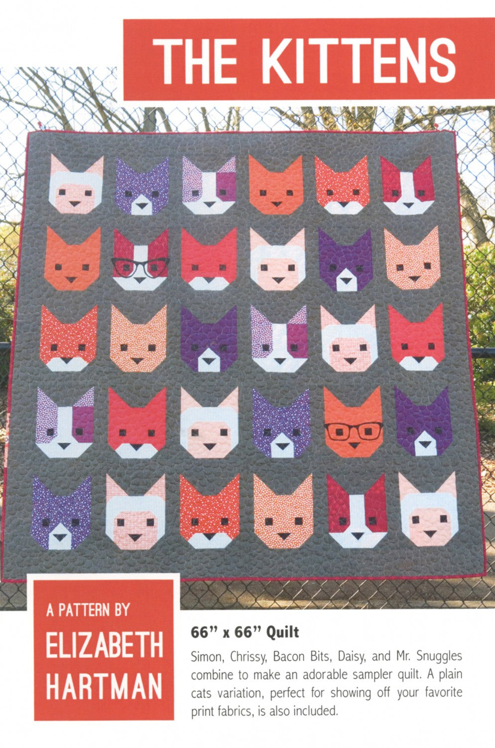 The Kittens Quilt Pattern by Elizabeth Hartman