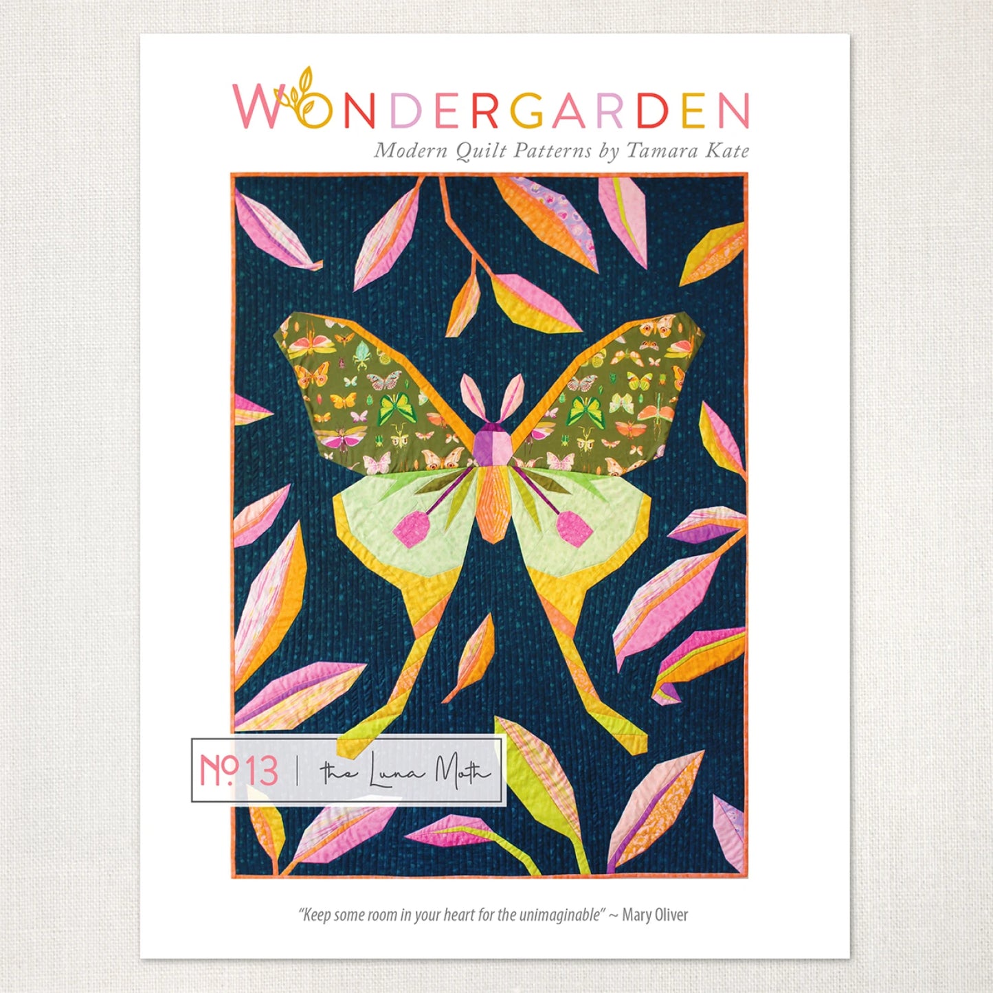 The Luna Moth Quilt Pattern # TKW013 - Special Order (Expected late May 2025)