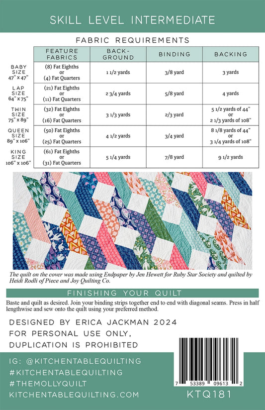 The Molly Quilt Pattern by Kitchen Table Quilting