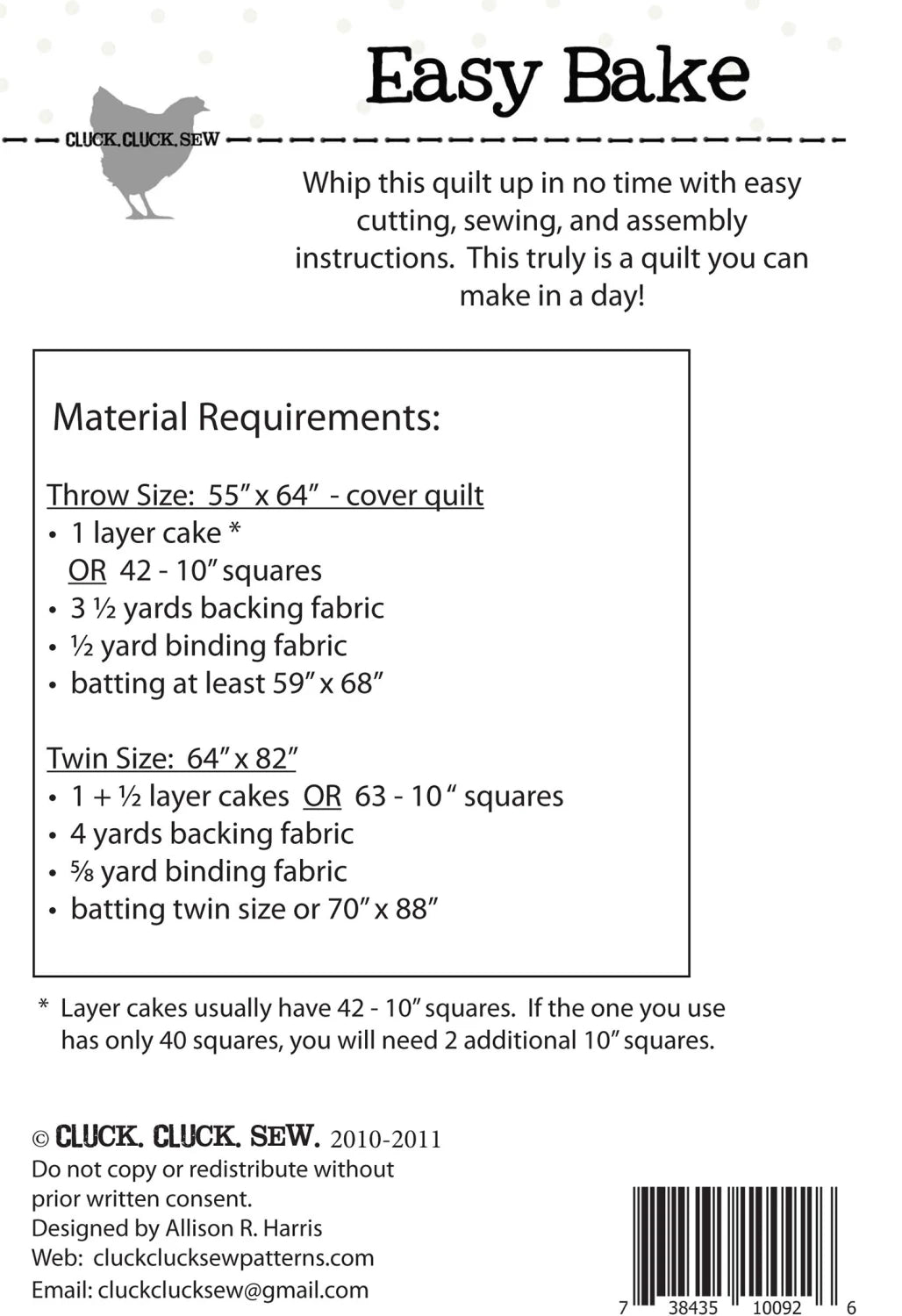 The Plaid One by Marcia Derse : Easy Bake Quilt Kit