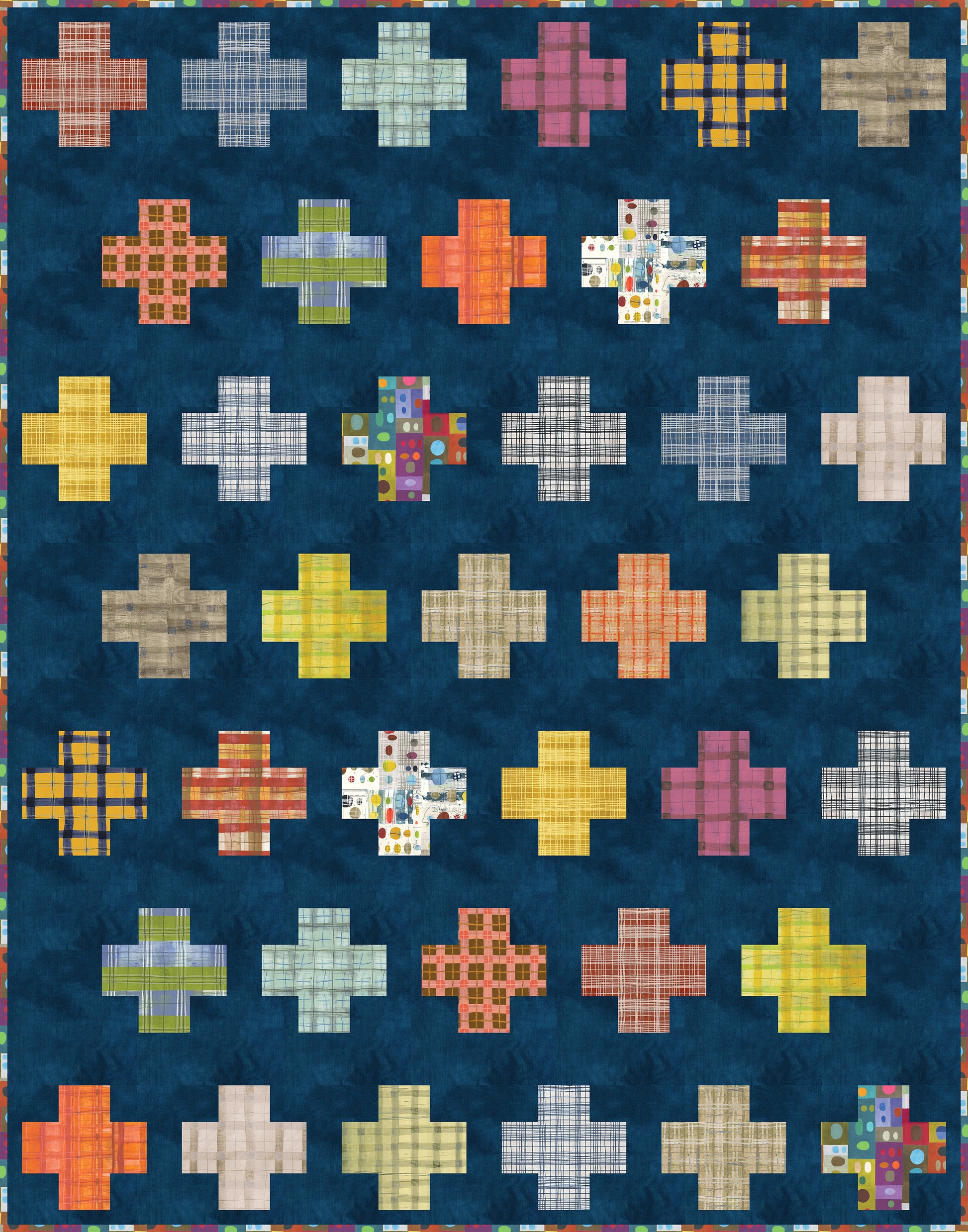 The Plaid One by Marcia Derse : Inside Out Quilt Kit