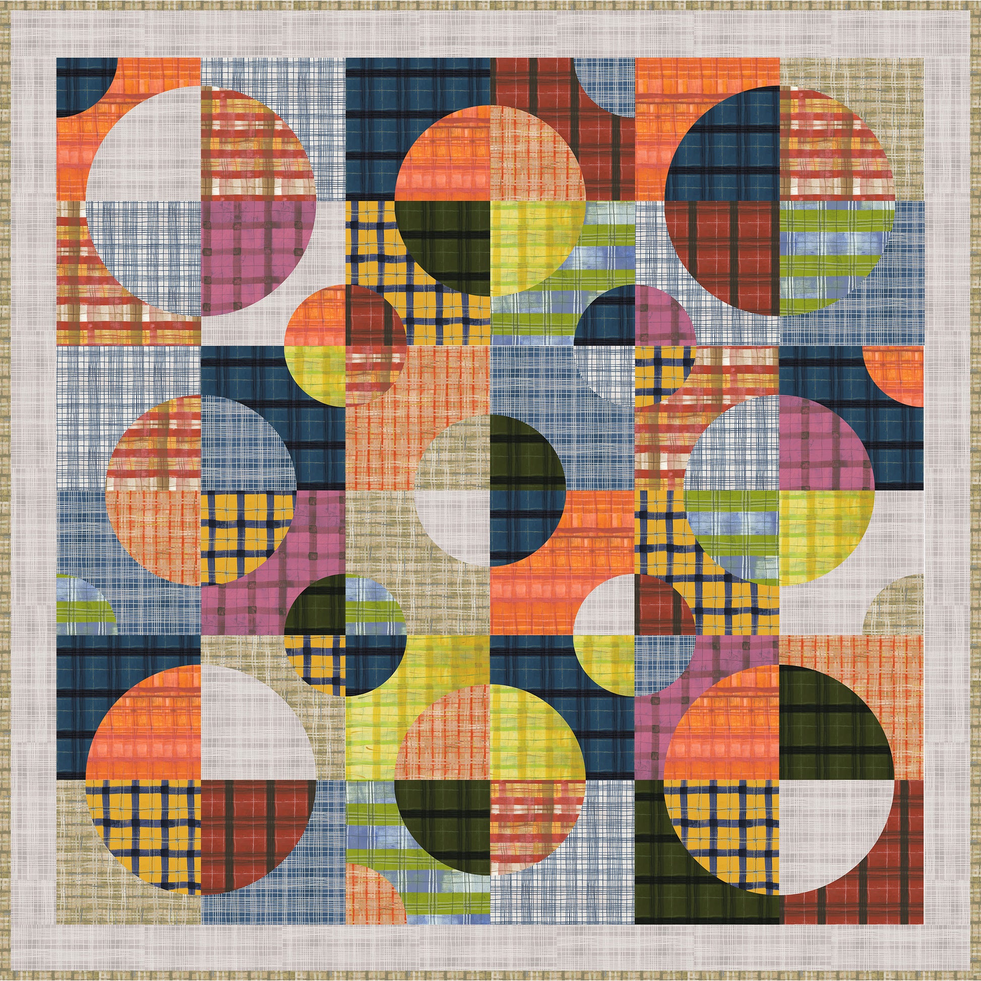 The Plaid One by Marcia Derse : Plaid in Motion Quilt Reference