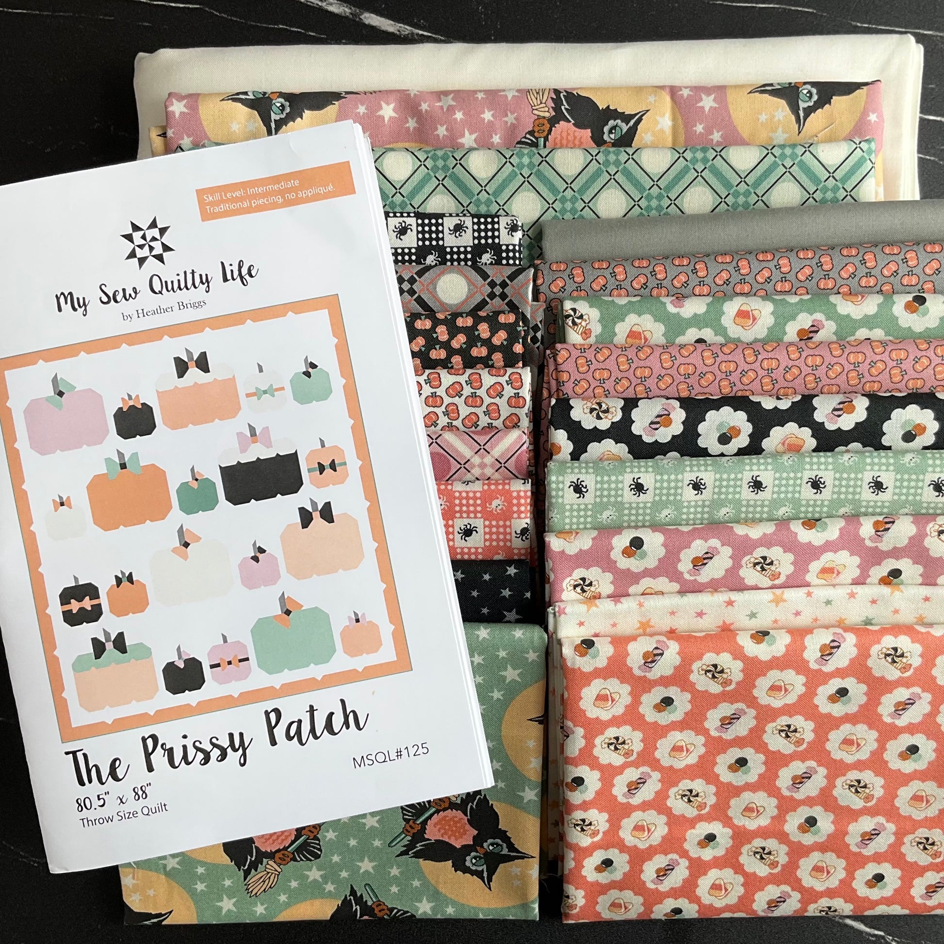 The Prissy Patch Quilt Kit featuring Owl O Ween by Urban Chiks