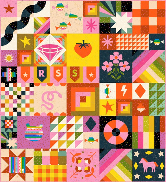 The Ruby Star Sampler Quilt Kit