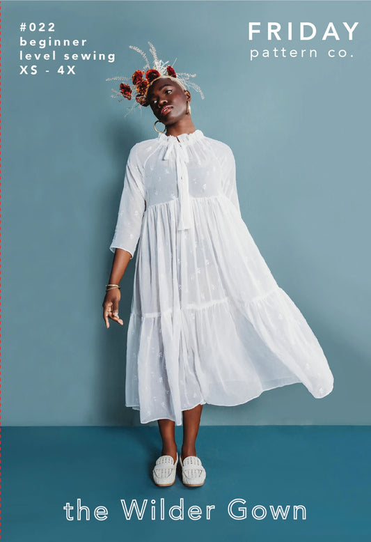 The Wilder Gown Shirt & Dress Pattern by Friday Pattern Company - Special Order
