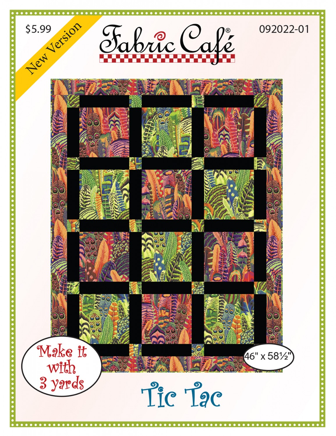 Tic Tac Quilt Pattern by Fabric Cafe