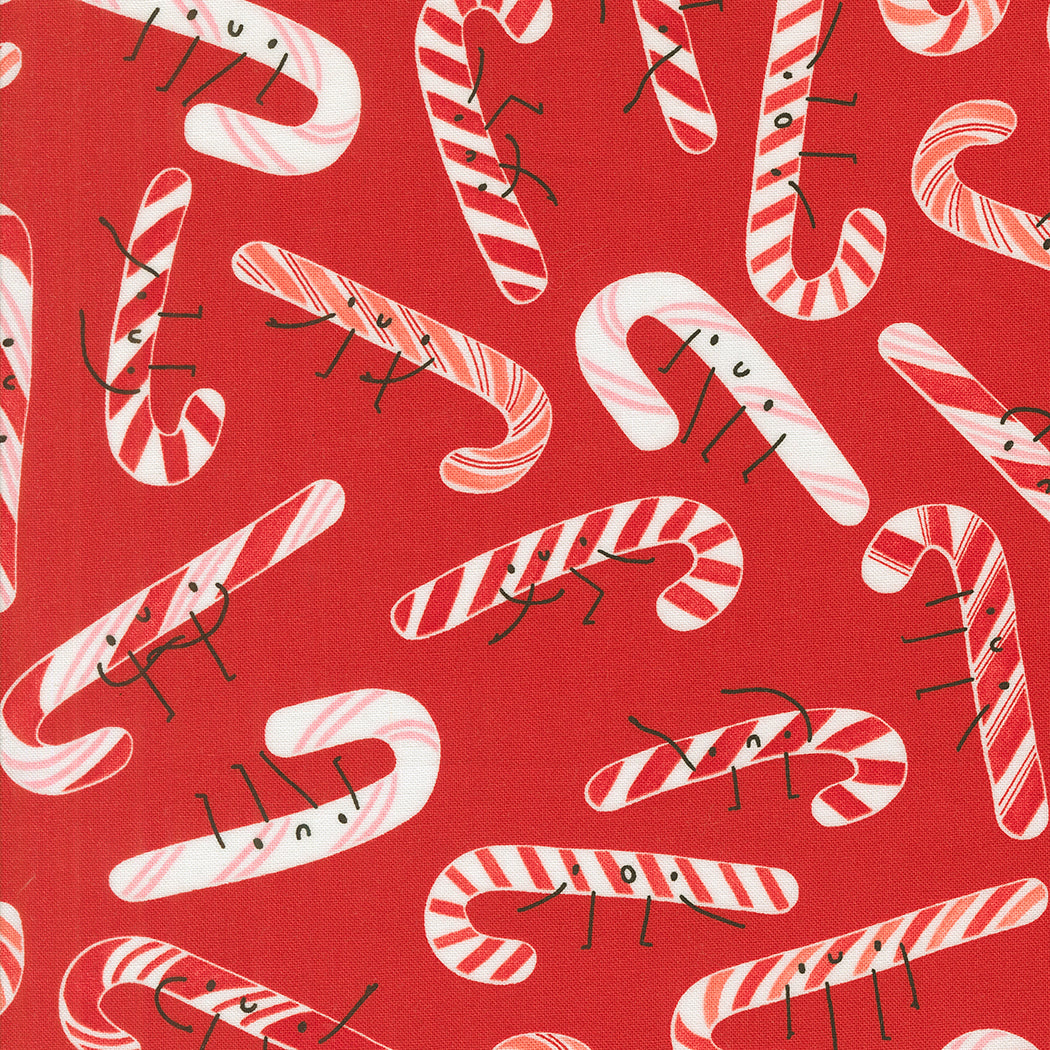 Tiny Christmas by Lizzy House - Candy Cane Christmas Red 37134 12