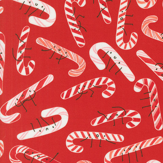 Tiny Christmas by Lizzy House - Candy Cane Christmas Red 37134 12