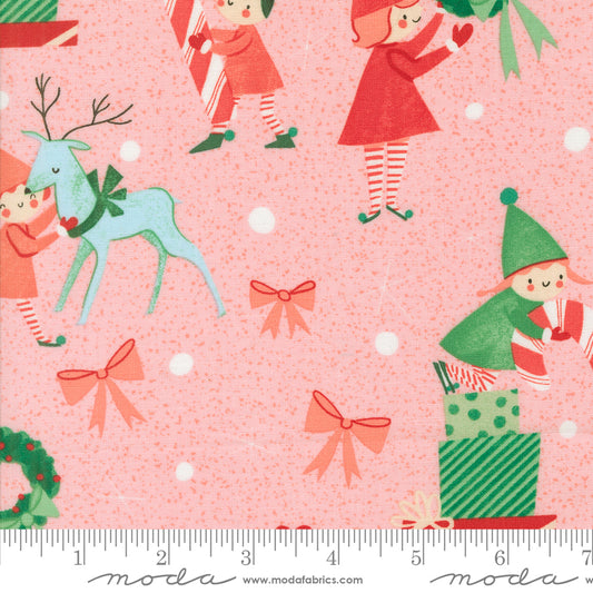 Tiny Christmas by Lizzy House - Elves Cotton Candy 37131 15