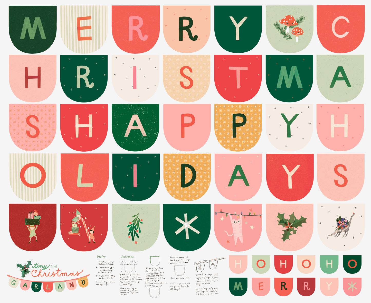 Tiny Christmas by Lizzy House - Panel Snow 37138 11