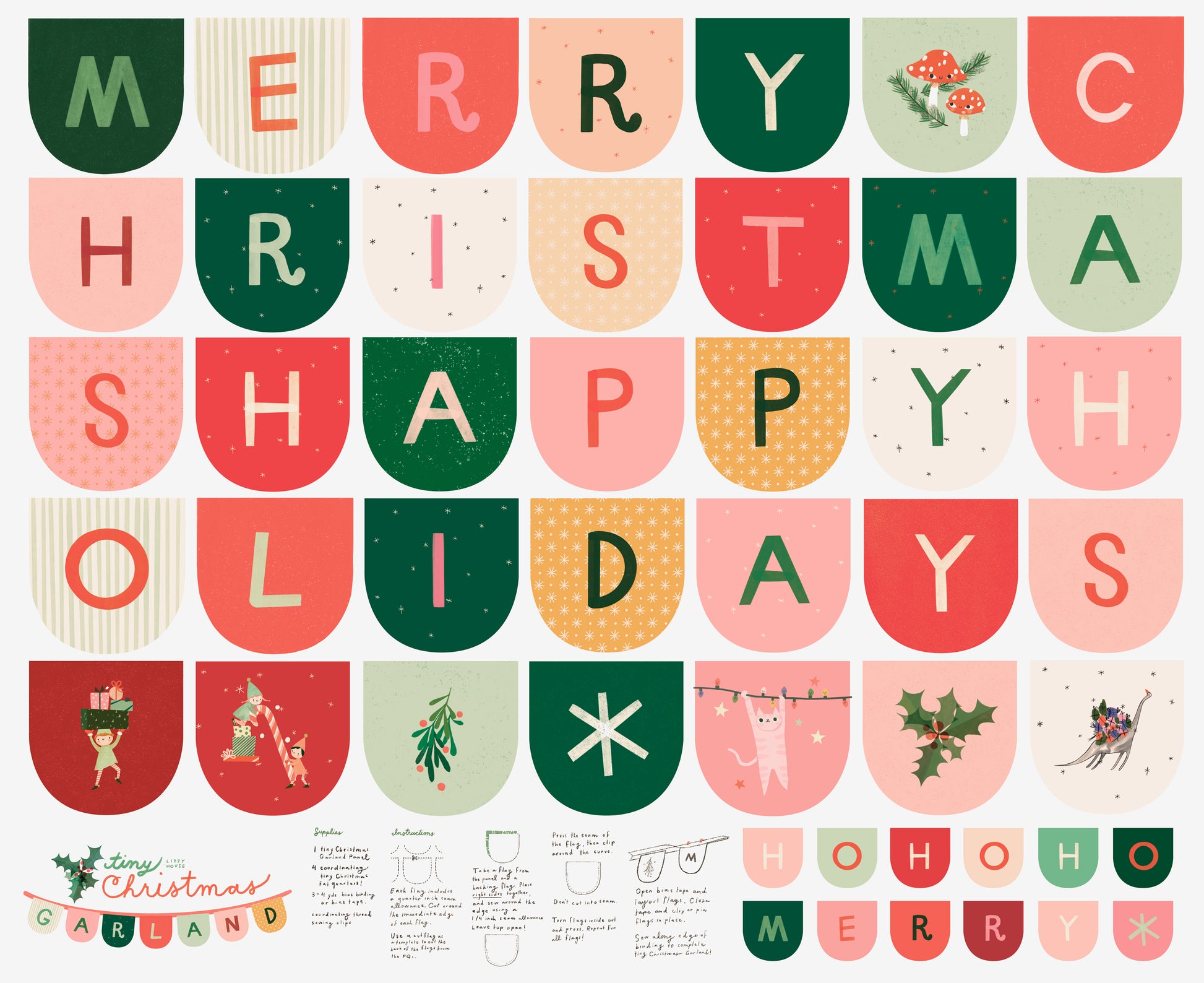 Tiny Christmas by Lizzy House - Panel Snow 37138 11