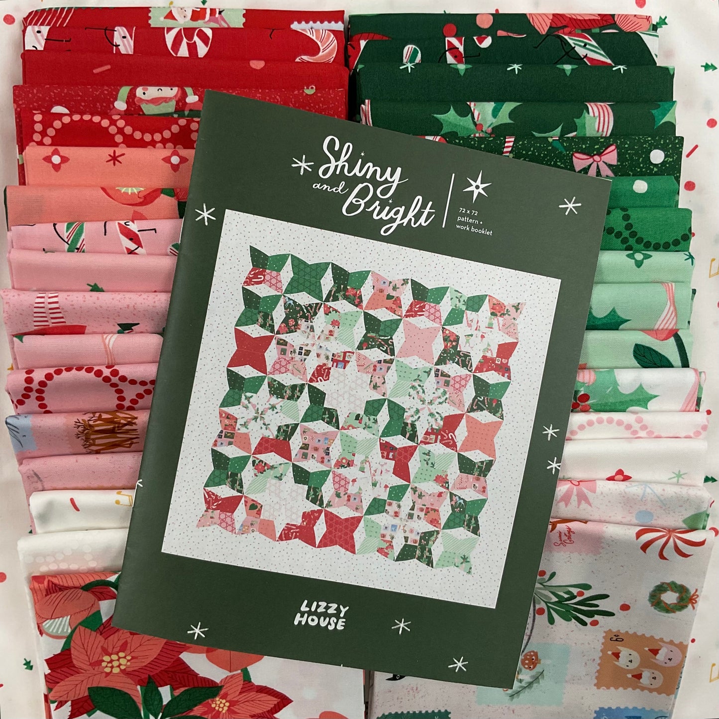 Tiny Christmas by Lizzy House - Shiny and Bright Quilt Kit