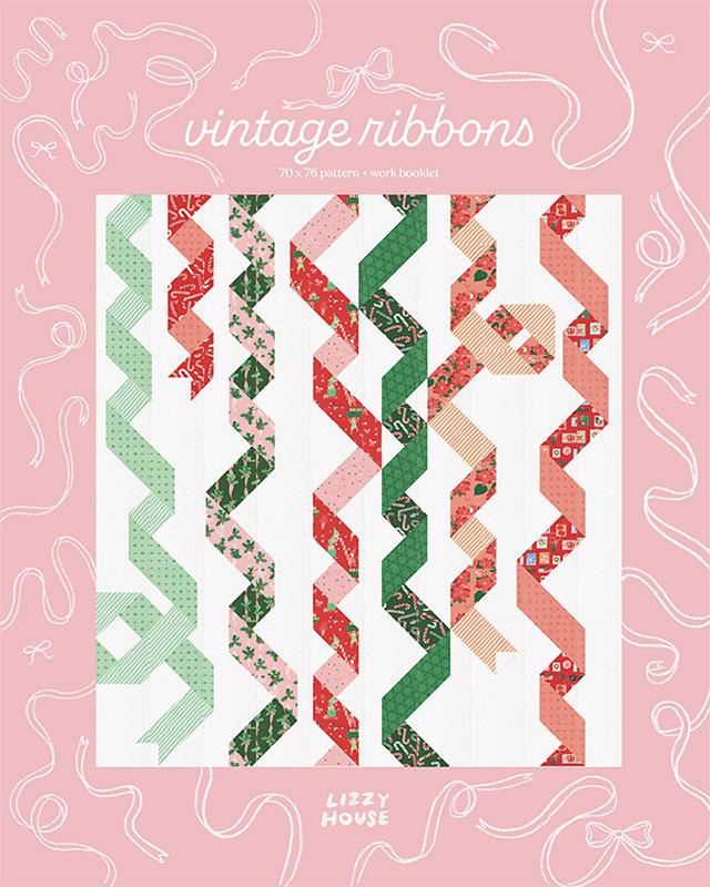 Tiny Christmas by Lizzy House - Vintage Ribbons Quilt Kit