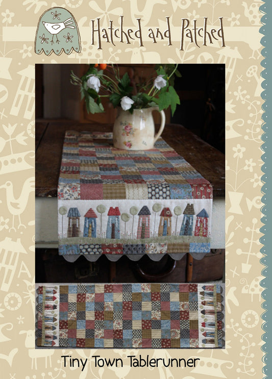 Tiny Town Tablerunner Applique Pattern by Hatched & Patched