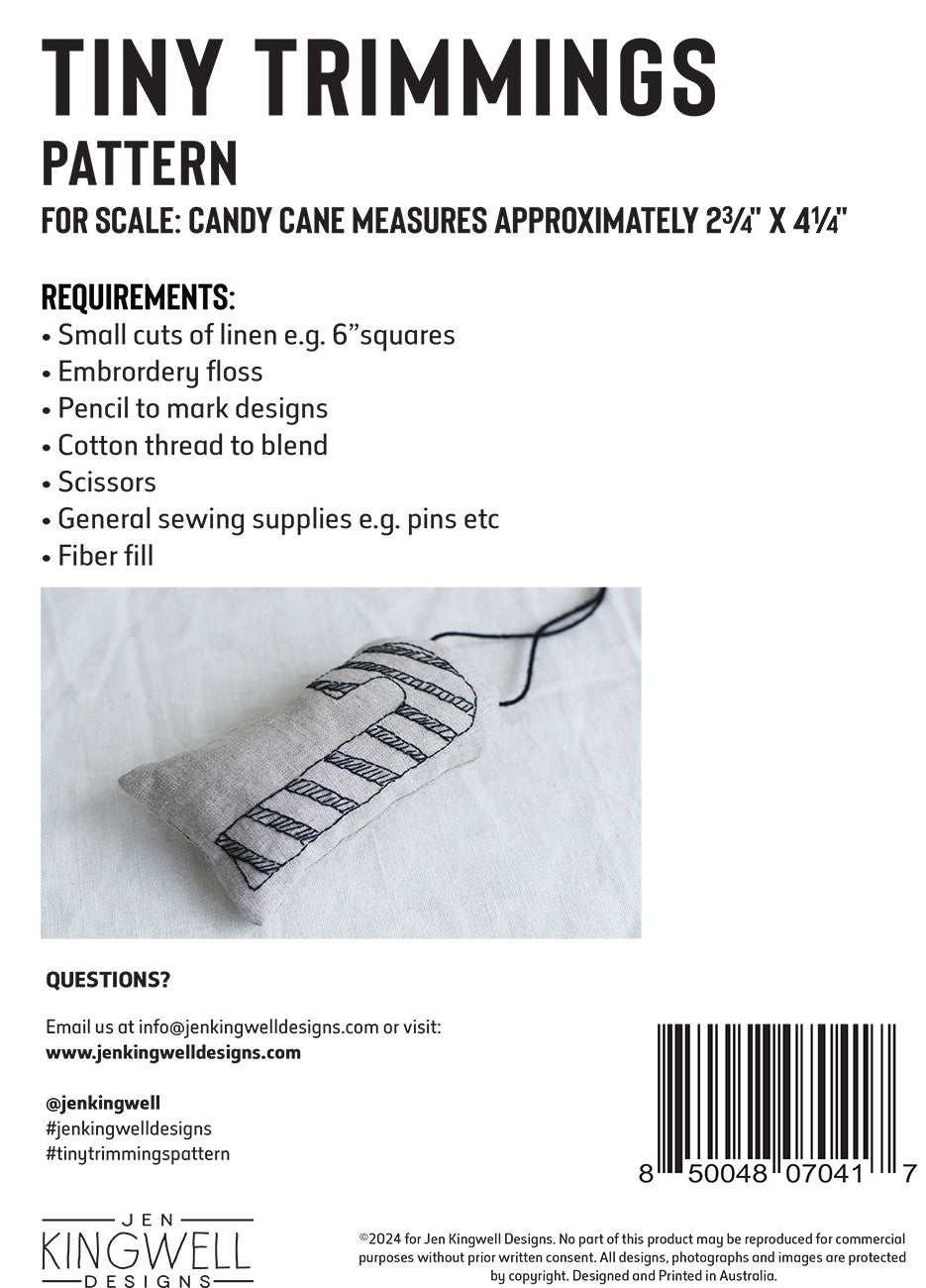 Tiny Trimmings by Jen Kingwell Designs - Special Order