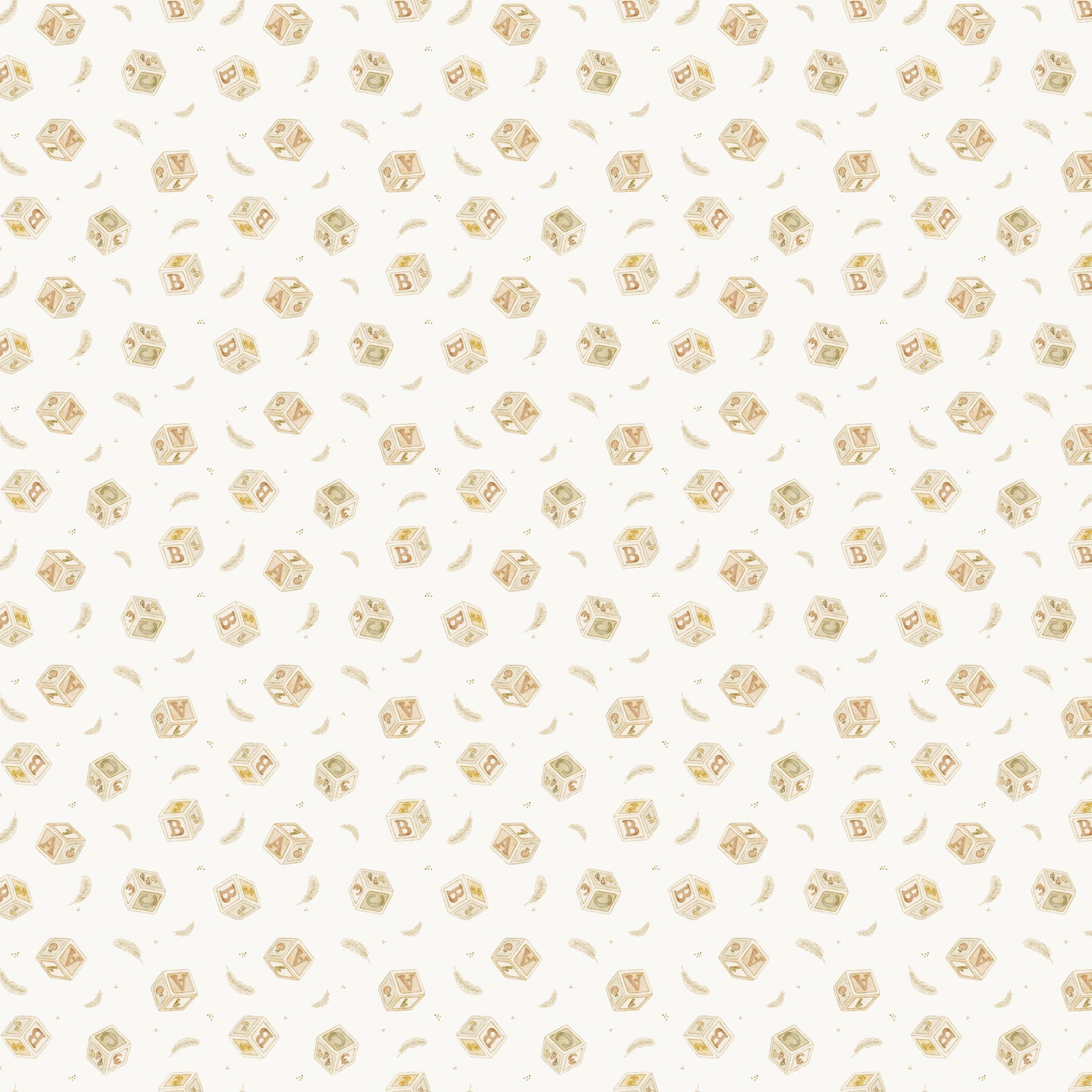 Tiny Waddles by Jessica Yon Lo : Blocks Cream 91183-11 (Estimated Arrival January 2026)