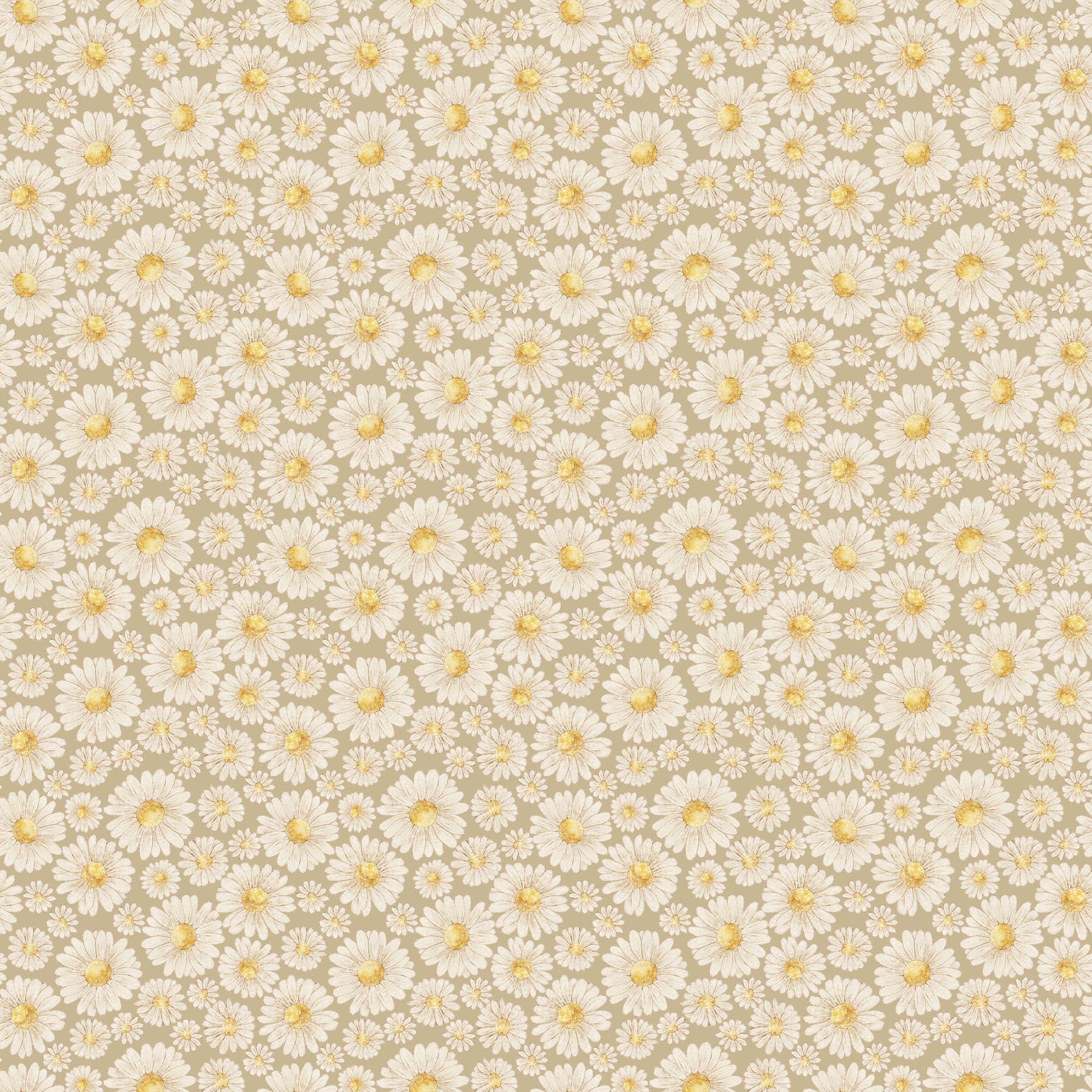 Tiny Waddles by Jessica Yon Lo : Daisies Green 91182-72