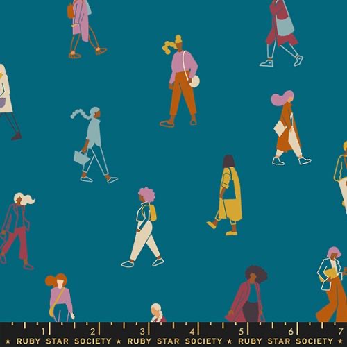 To and Fro by Rashida Coleman Hale : Im Busy Teal RS1065 12