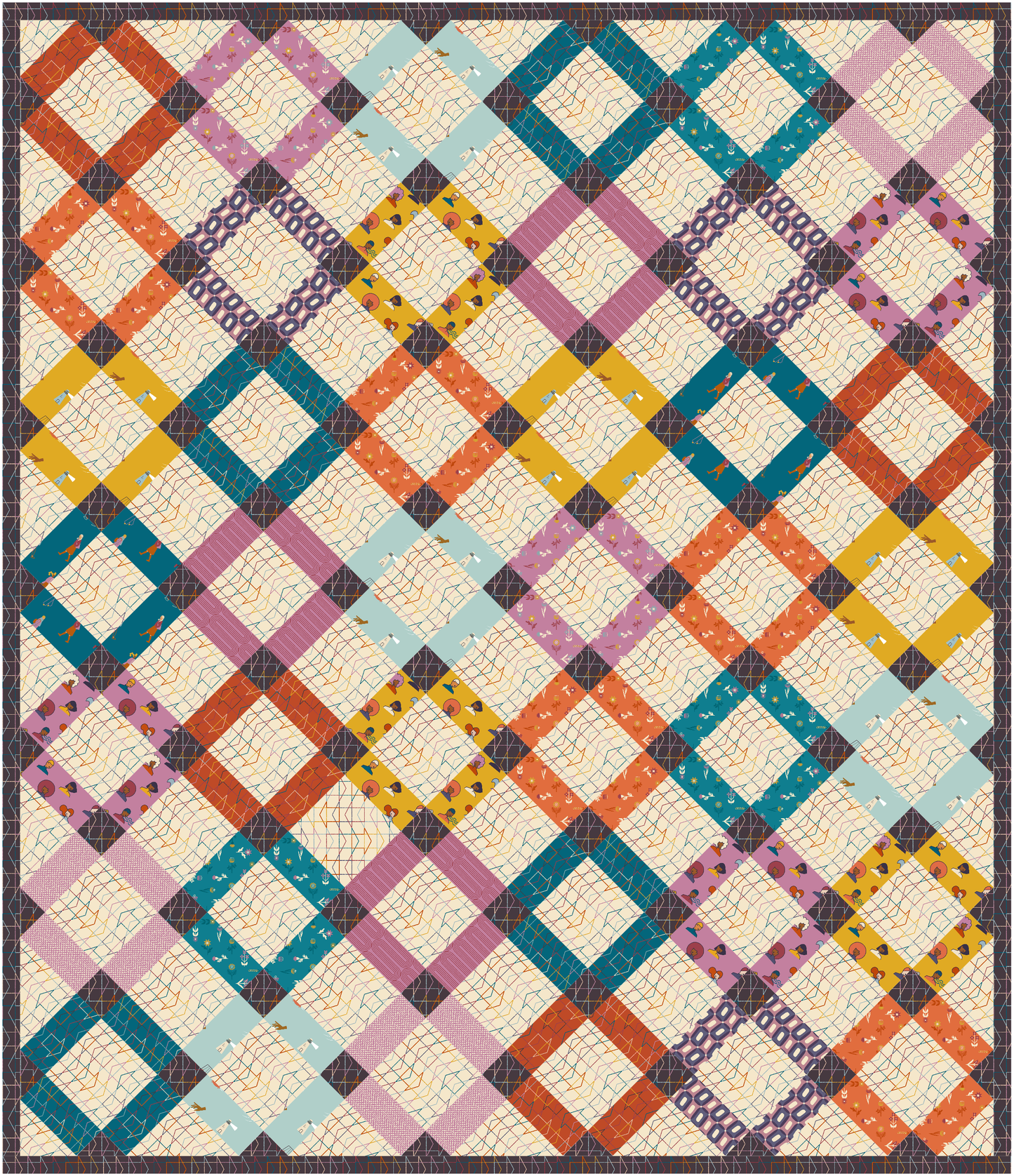To and Fro by Rashida Coleman Hale - The Ivy Quilt Kit - 1 Left!