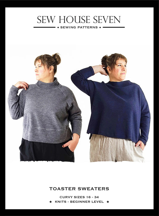 Toasters Sweater Pattern by Sew House Seven - Size 16-34 - Special Order