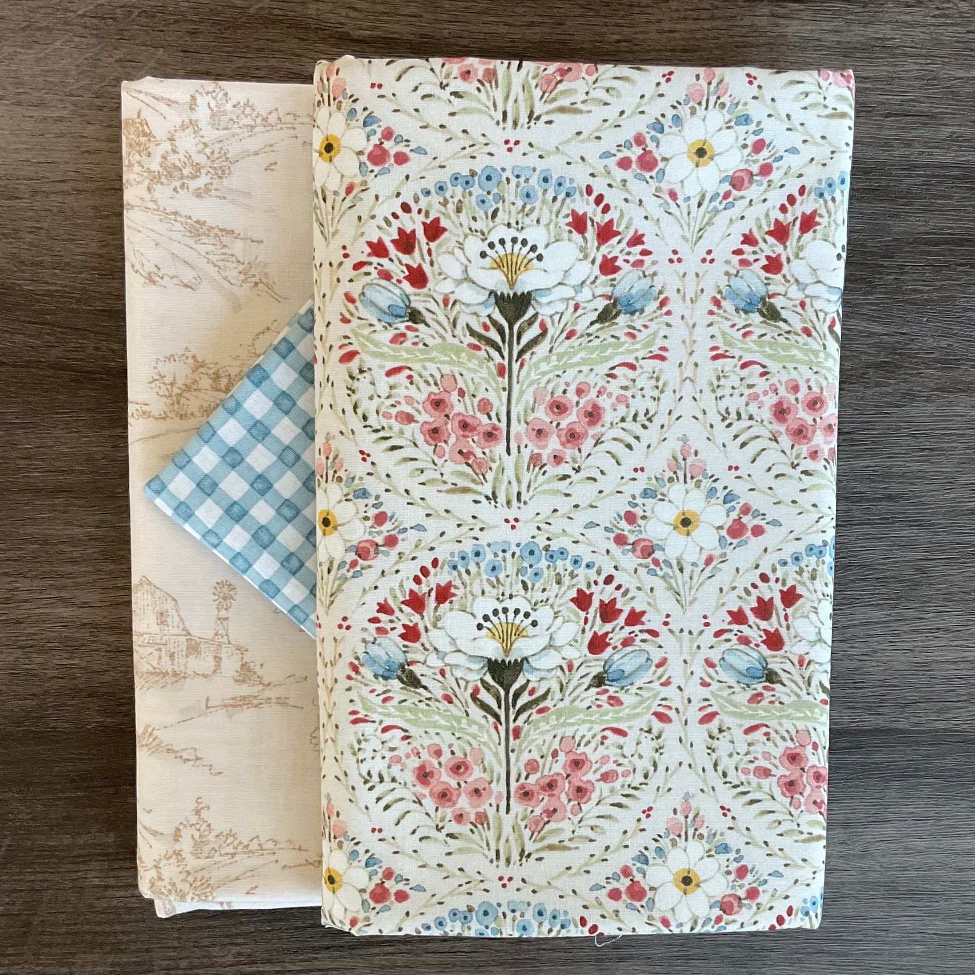 Toile Treasure - Whole Cloth Quilt Bundle
