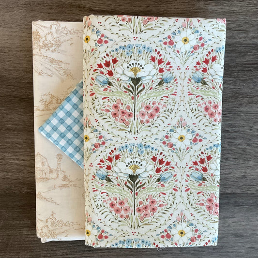Toile Treasure - Whole Cloth Quilt Bundle