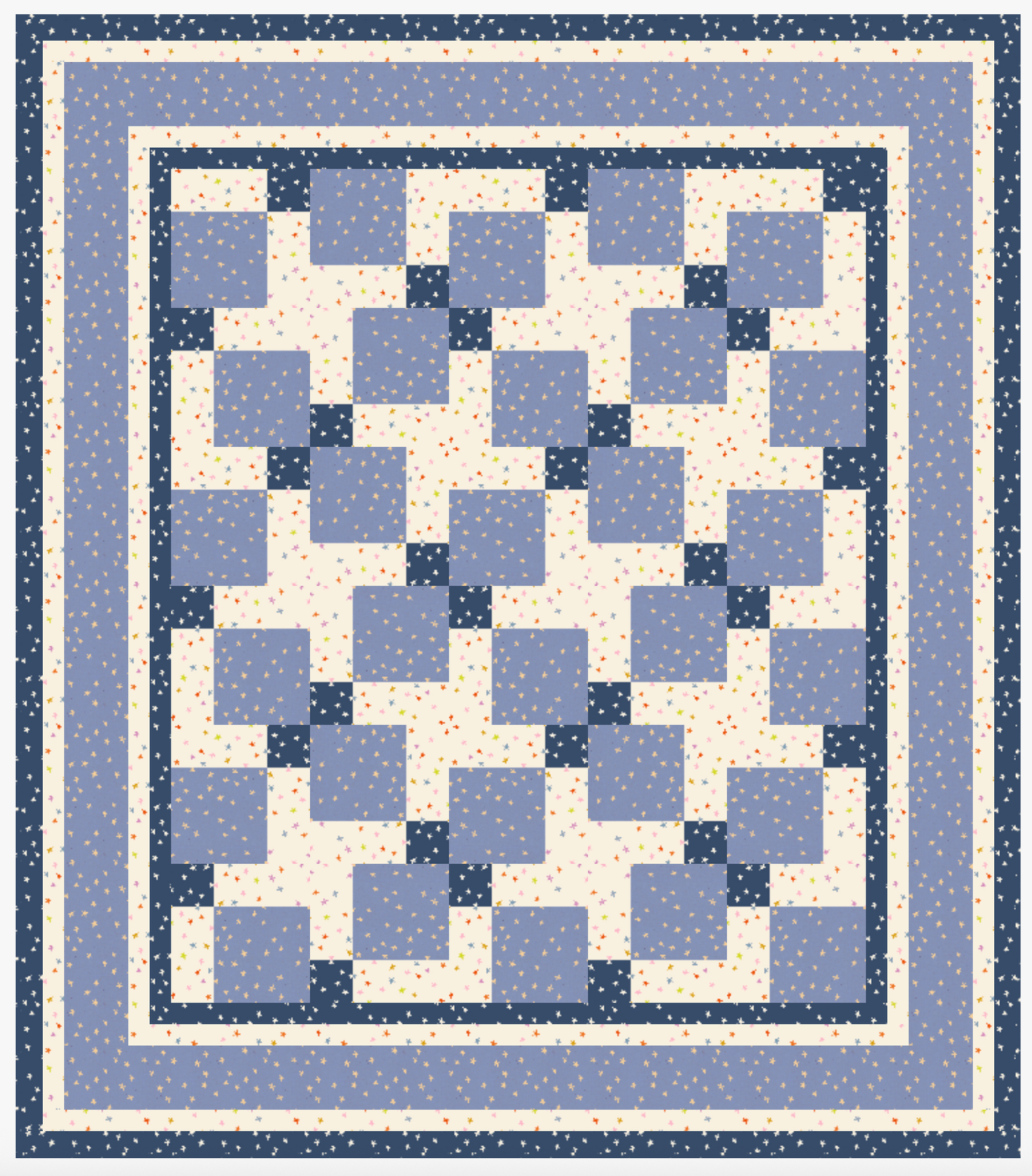 Topsy Turvery Quilt Pattern by Fabric Cafe