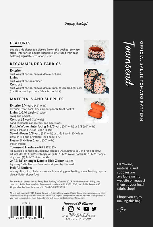 Townsend Pattern # LST118 - Special Order