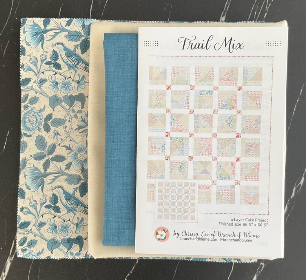 Trail Mix Quilt Kit Featuring Sacre Bleu by French General