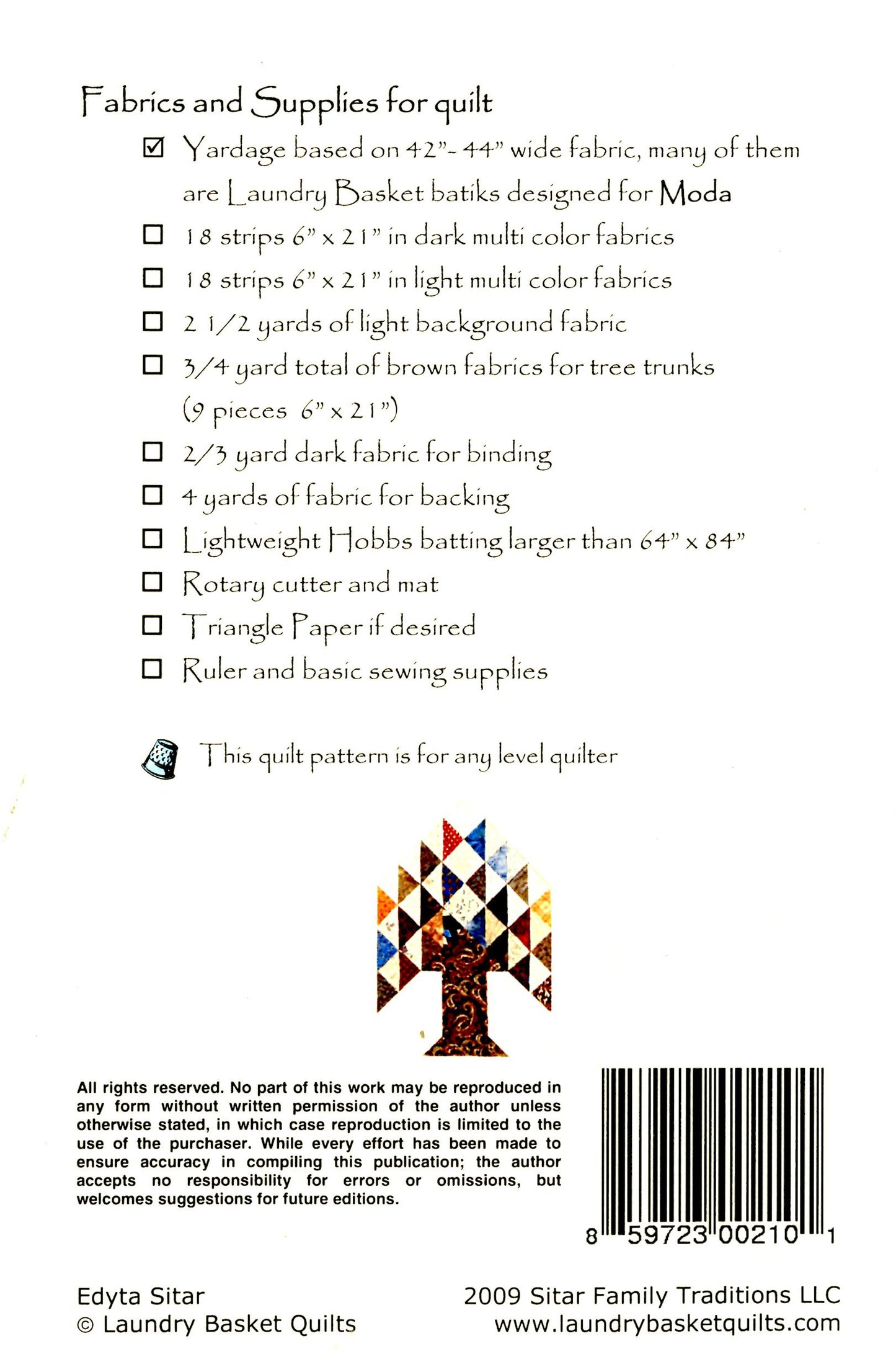 Tree Farm # LBQTF01 - Special Order