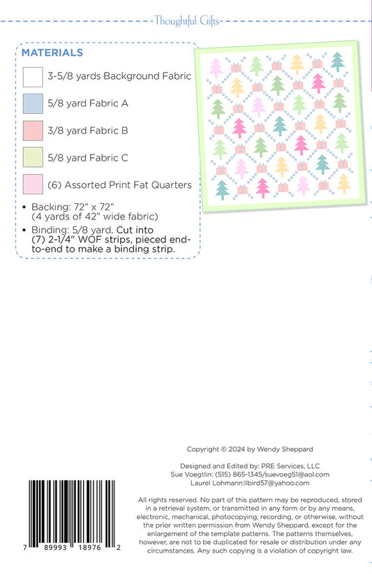 Tree-mendous! Quilt Pattern by Wendy Sheppard