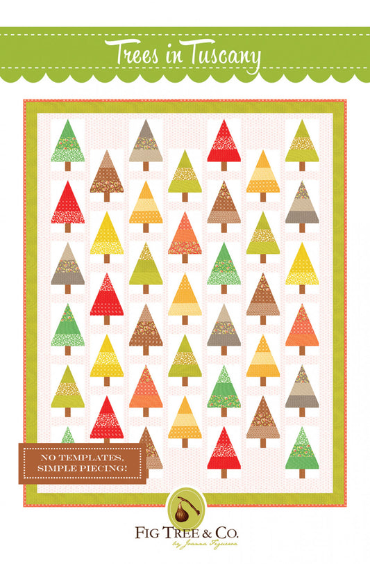 Trees in Tuscany Quilt Pattern by Fig Tree & Co.