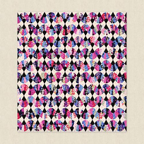 Triangle Fans Quilt Pattern by Crinkly Quilts