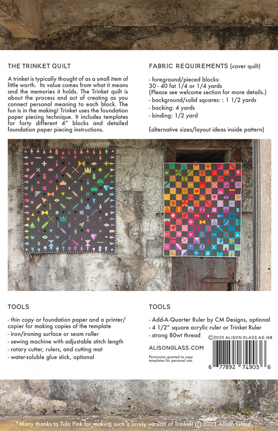 Trinket Second Edition FPP Quilt Pattern by Alison Glass