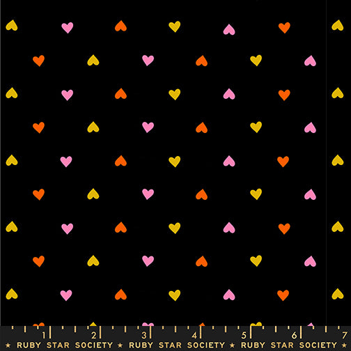 Trinketry by Melody Miller : Hearts Black RS0091 36