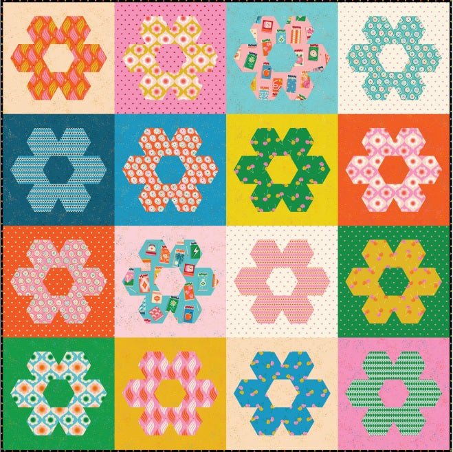 Trinketry by Melody Miller : Pop Garden Quilt Kit