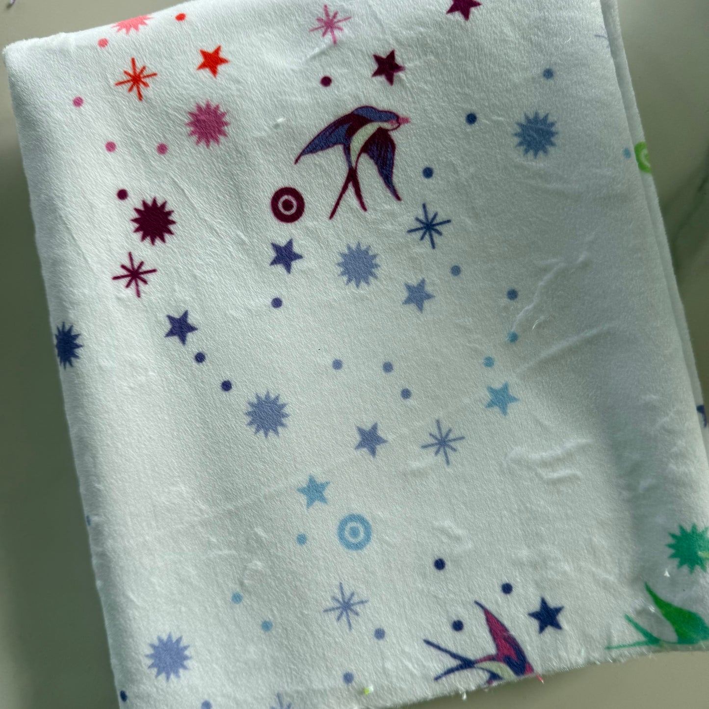 True Colors Minky - Fairy Dust White MKTP005.WHITE