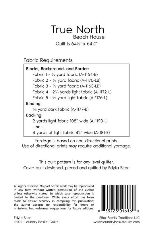 True North - Beach House Quilt Pattern by Laundry Basket Quilts