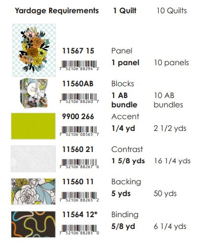 True to Hue by Alli K Design : Hey Jude Panel Quilt Kit