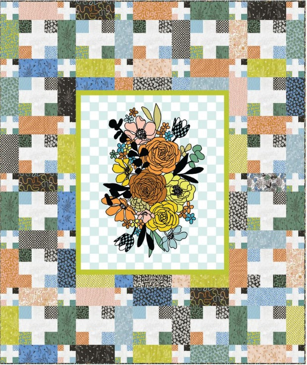 True to Hue by Alli K Design : Hey Jude Panel Quilt Reference