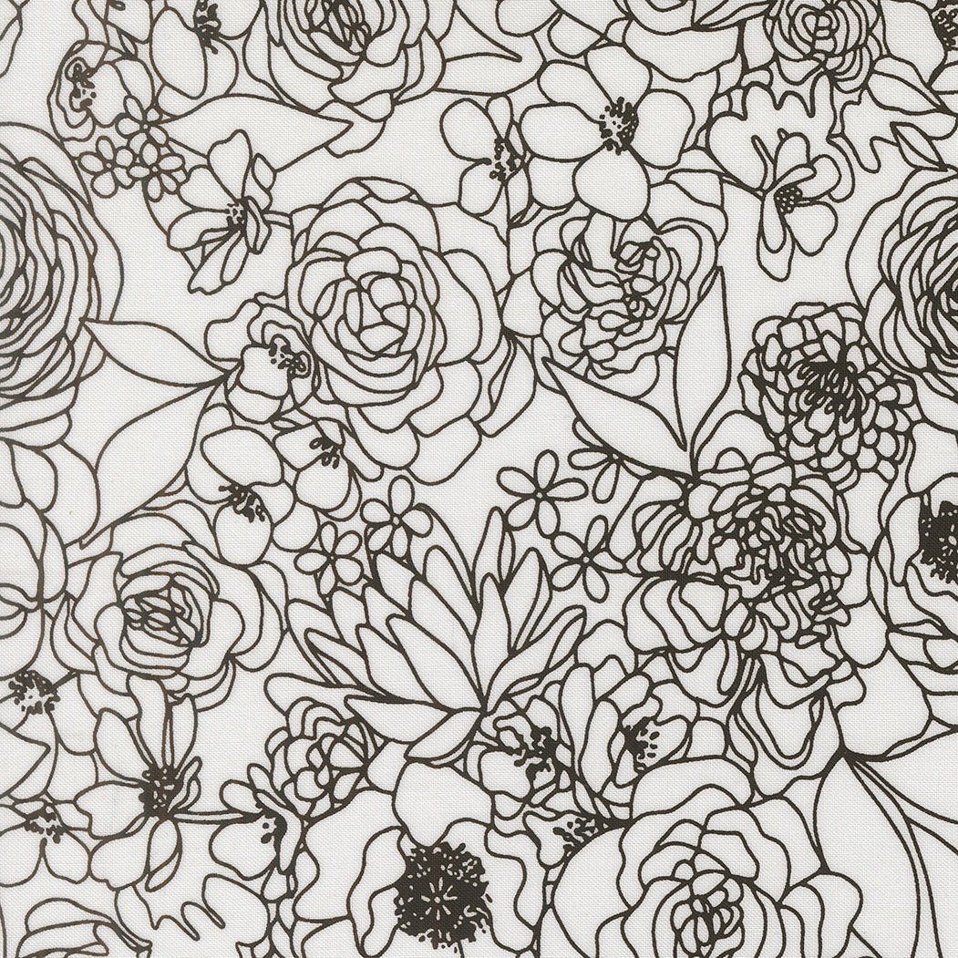 True to Hue by Alli K Design : Hidden Facet Florals Love Dove Night 11560 31