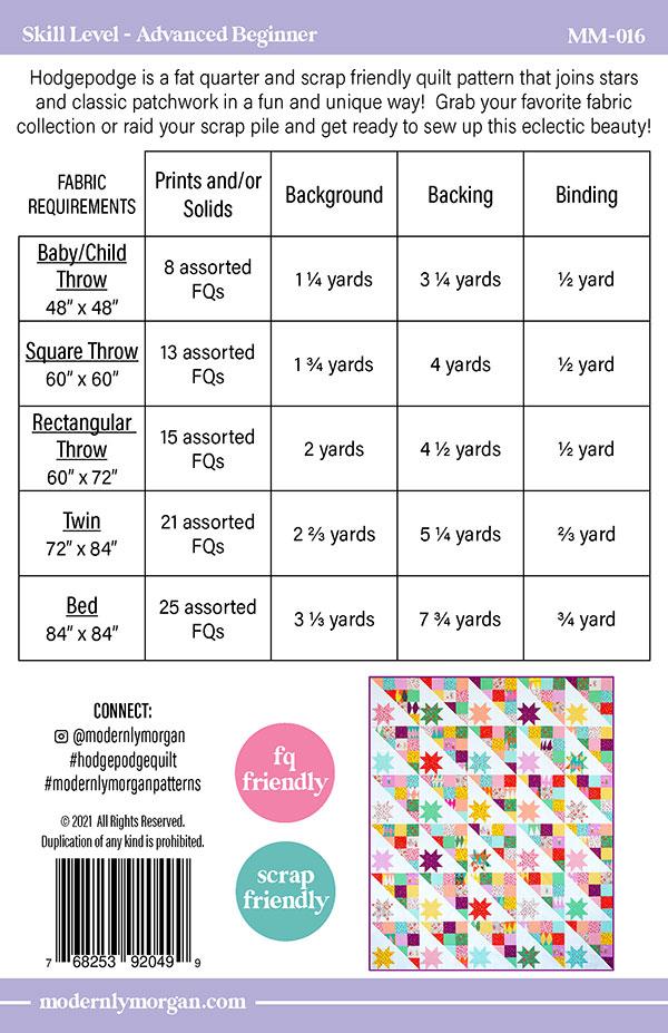 True to Hue by Alli K Design : Hodgepodge Quilt Kit