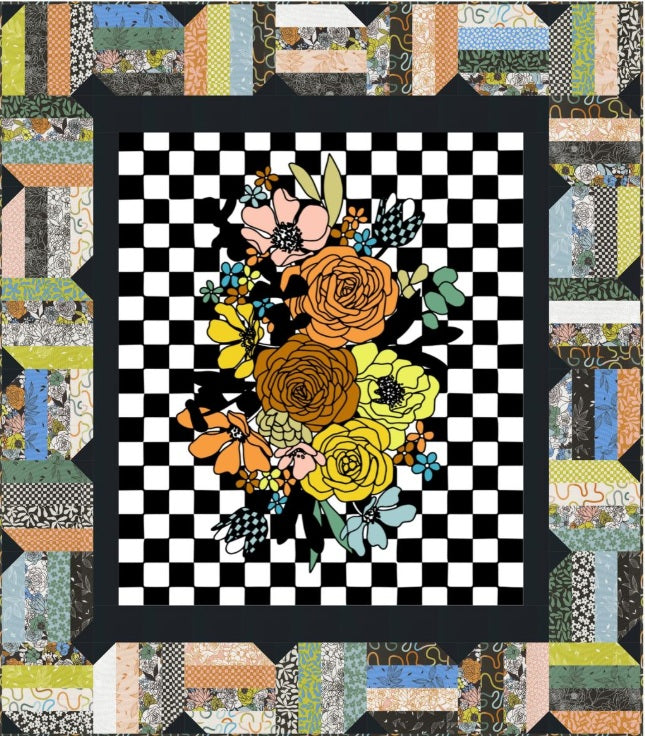 True to Hue by Alli K Design : Panel Showoff Quilt Kit