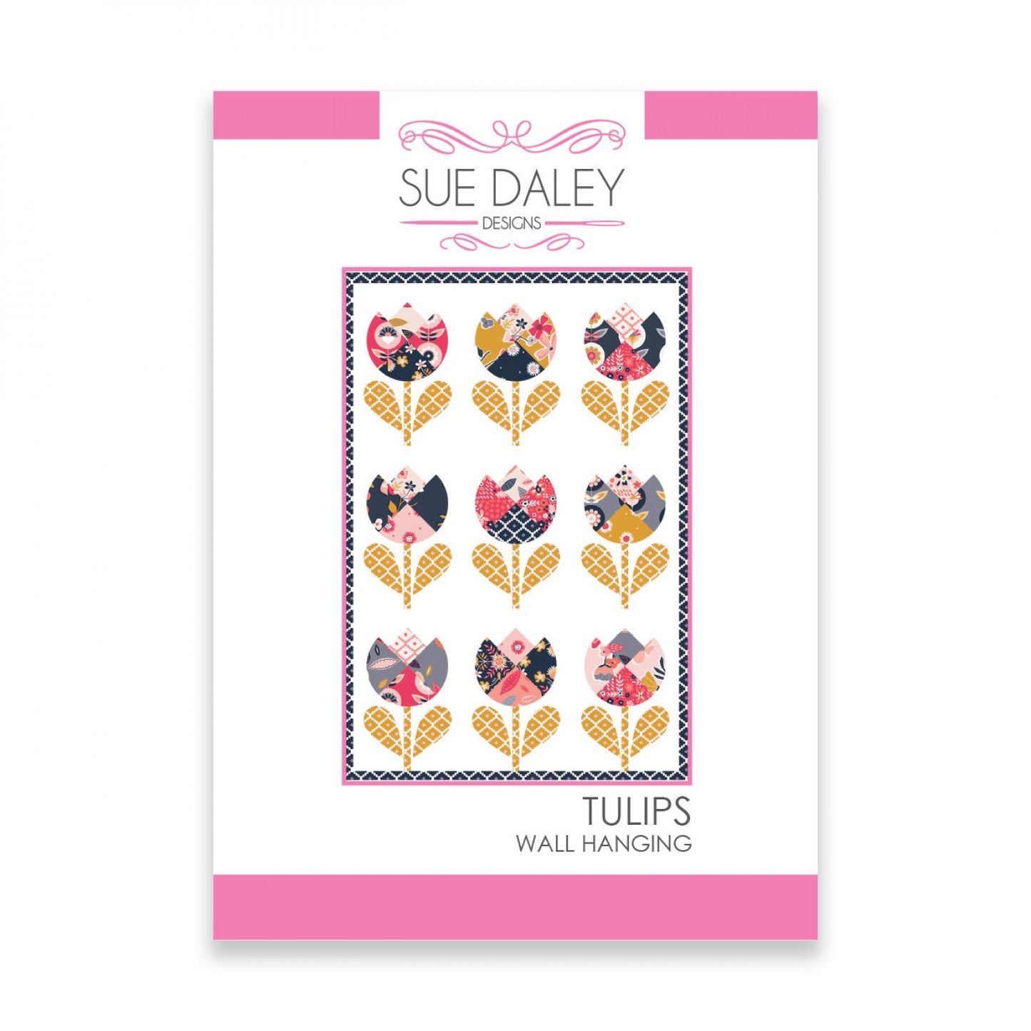 Tulips Wall Hanging Pattern by Sue Daley