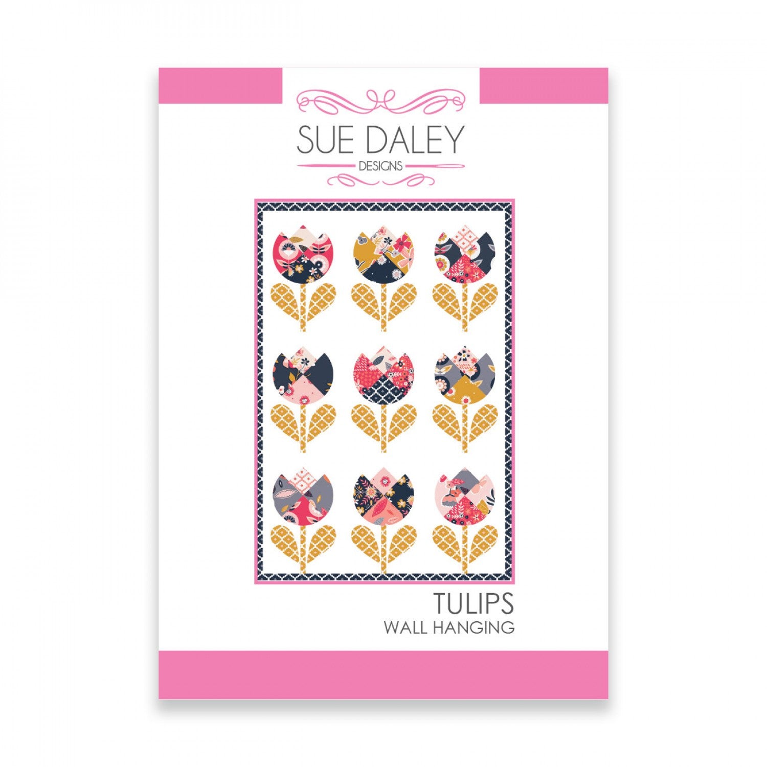 Tulips Wall Hanging Pattern by Sue Daley